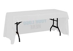 Premium White Table Covers & Throws  2 - Circleone