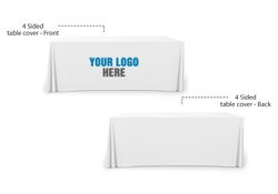 Premium White Table Covers & Throws  3 - Circleone