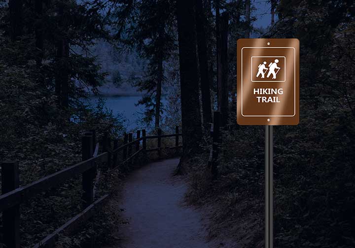 Reflective Custom Trail Markers Signs  2 - Circleone
