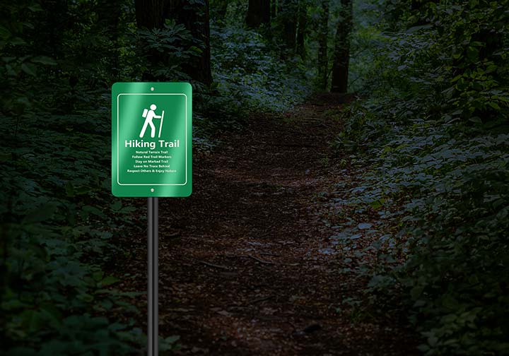 Reflective Custom Trail Markers Signs  6 - Circleone