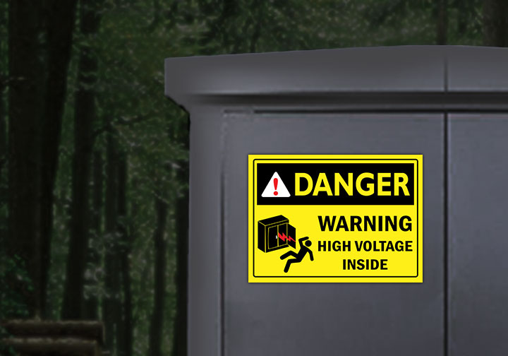 Reflective Magnetic signs  3 - Circleone