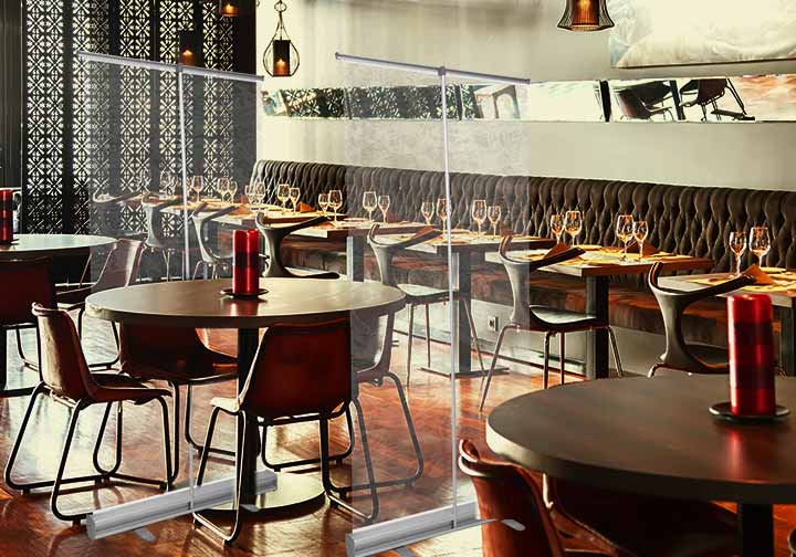 Roll Up Screen Sneeze Shield  1 - Circleone