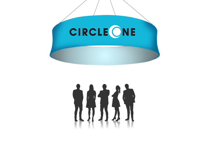 Sky Tube Circle Hanging Banners  2 - Circleone