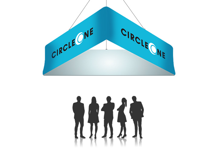 Sky Tube Triangle Hanging Banners  2 - Circleone