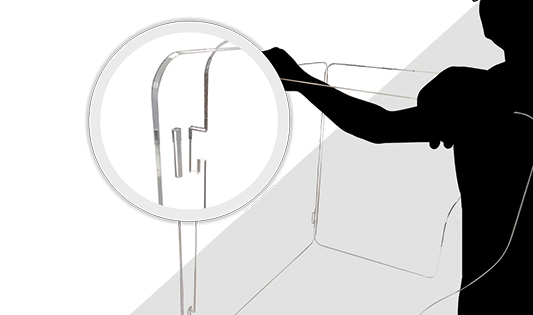 Sneeze Guard for Desk  4 - Circleone 