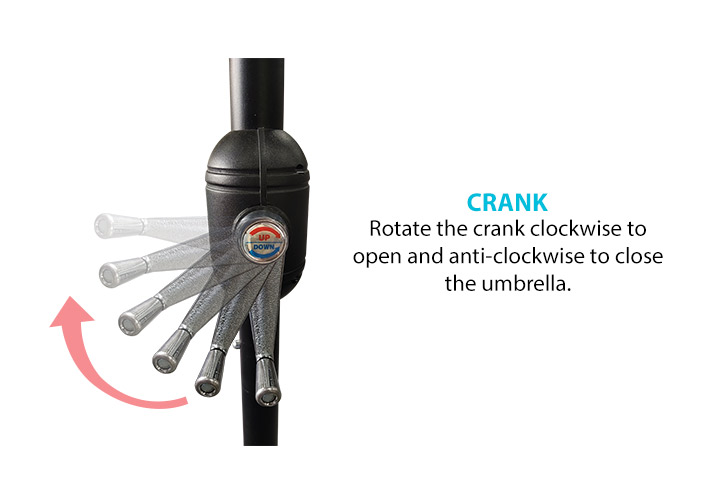 Solid Outdoor Umbrella (Umbrella) 10 - Circleone