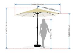 Solid Outdoor Umbrella (Umbrella) 2 - Circleone