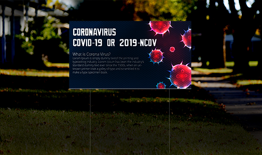 HIP Reflective Yard Advisory Signs  1 - Circleone