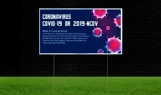 Reflective Yard Advisory Signs  1 - Circleone