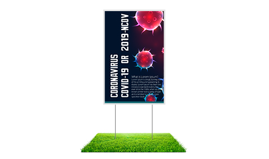 Yard Advisory Signs  2 - Circleone