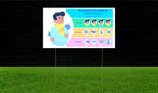 Reflective Yard Safety Signs  1 - Circleone