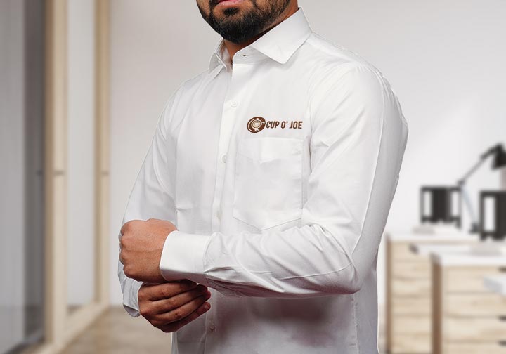 Custom Dress Shirt – White  1 - Circleone