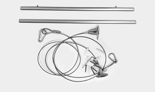 Hanging Sneeze Guard - Clear Vinyl  5 - Circleone 