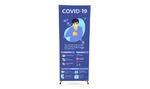 Safety Awareness Korean Style X Banner Stands  1 - Circleone