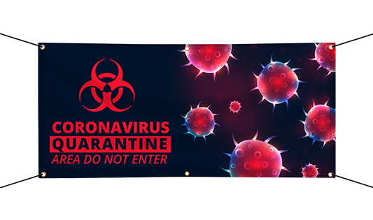 Vinyl Precaution Banners  1 - Circleone